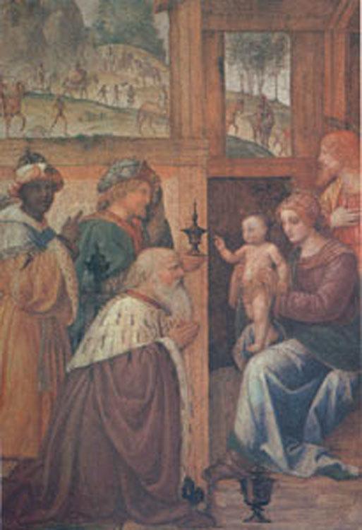 LUINI, Bernardino The Adoration of the Magi (mk05) Sweden oil painting art